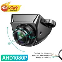 Kamera cofania do samochodu CVBS AHD 1080P Full HD, kamera tylna 170 stopni ° Szerokokątna kamera cofania samochodowa z obiektywem typu rybie oko i noktowizją