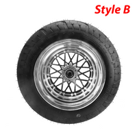 225/40-10 Tubeless Tire with 10 Inch Alloy Wheel Hub for Citycoco Electric Scooter Harley Electric Car X7 Front Wheels Fat Tyre