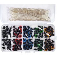 100pcs Eyeball Doll Accessories Black Plastic Plush Safety Eyes Amigurumi for Toys 6mm 8mm 10mm 12mm DIY Funny Toy Eyes Animal