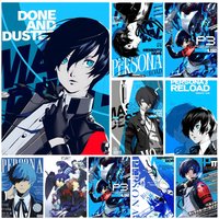 Game Persona 3 Poster Self-adhesive Art Waterproof Paper Sticker Coffee House Bar Room Wall Decor