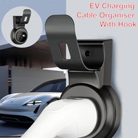 EV Charger Holder With Hook Type 2 Charging Cable Organizer Wall Mount Holster Dock Plug Holder For Electric Vehicle