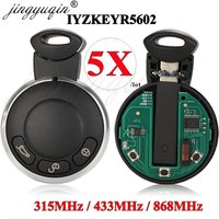 jingyuqin 5pcs KR55WK49333 315/433/868MHz ID46 PCF7953 Remote Car Key for BMW MINI COOPER S ONE D CLUBMAN COUNTRYMAN CABRIO