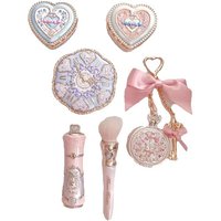 Flower Knows Bunny Garden 4-Piece Makeup Set Cushion BB Cream,Liquid Lipstick,Easy-Apply Blush Waterproof Eyeliner Cosmetics Kit