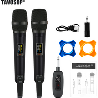Professional Wireless Microphone SKM9000 2 Channel Wireless Ultra 2.4G Band Rechargeable Karaoke Receiver