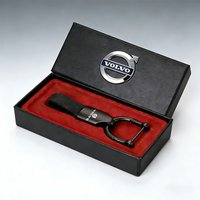 Car Keycase Zinc Alloy Keyring Suede Keychain Accessories For Volvo V90 V60 V40 XC90 S60 C30 XC60 V50 V70 S90 XC40 S80 EX30 EX90