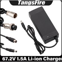 67.2V 1.5A Li-ion Battery Charger 16Series For 60V Polymer Lithium Battery Charger Selectable EU/US/AU/UK/KR High Quality Plug