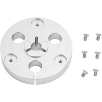 1/4 7 Inch Reel to Reel Tape Controller Aluminum Alloy Nab Hub with Mounting Screws Silver for Reel to Reel Tape Use Accessory