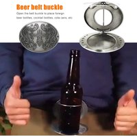 Belt Buckle Outdoor Metal Beer Head Belt Funny Bottle Buckle Retro Multi-Functional Animal Belt Buckle For Camping Can Holder