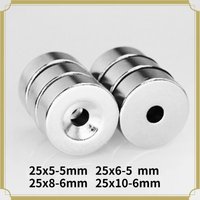 25x10-6mm Strong Neodymium Magnet Disc 25x6-5mm Circle Permanent Magnets 25X8-6 Round Countersunk Magnets 25*5-5 25*6-5