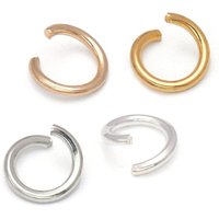 200Pcs 0.7x5mm Open Jump Rings Brass Split Rings Unsoldered Round Ring Connectors for Chainmail Jewelry Bracelet Necklace Making
