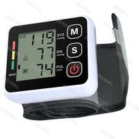 Automatic Digital Blood Pressure Heart Monitor Tensiometer Wrist Cuff Manometer Sphygmomanometer BP Pulse Rate Meter Machine