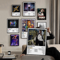 Chris Brown Rapper Classic Movie Posters HD Quality Poster Wall Art Painting Study Nordic Home Decor