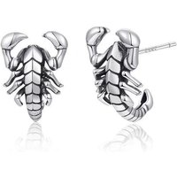 Retro Personality Scorpion Hip-hop Style 925 Sterling Silver Creative Temperament Animal Man And Woman Stud Earrings TYB343