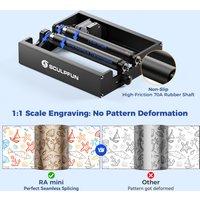 SCULPFUN RA mini Rotary Engraving Cylindrical Objects Roller 360° Rotating For C1 iCube iCube Ultra Laser Engraving Machine image 4