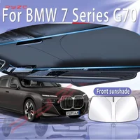 Foldable Car Sun Visor For BMW 7 Series i7 G70 2023 2024 2025 Front Windshield Sunshade Heat Insulation Summer Auto Accessories