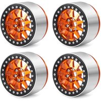 RS-Jante de Roue à 12 Rayons en Métal de 2.2 Pouces, pour Voiture RC Inoler TRtage TRX6 Axial SCX10 90046 RR10 Wraith, 4 Pièces