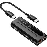 MECHEN AP10 USB-C to AUX DAC Amp 3.5mm+4.4mm Hi-Res ES9028Q2M DSD256,For iPhone 15/16/17 Pro & Android