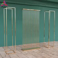Gold-Plated Party Birthday Cuboid Arch Balloon Frame, Event Decor Props, Marriage Metal Stand, Home Backdrop Decoration HY014