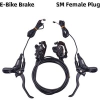 XOD E300 E-Bike Hydraulic Disc Brake Set SM Female Plug Electric Folding MTB Bike Power Off ebrake