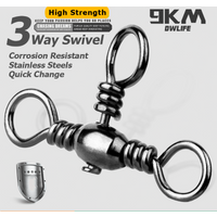 3 Way Swivels 25~100Pcs Swivels Fishing Tackle Catfish Tackle Stainless Brass Catfish Surf Rigs Saltwater Fishing Barrel Swivels