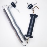 Electric Fence Spring Door Handle Practical Entrance Gate Part Durable Fence Accessory for Pasture Livestock Breeding Use
