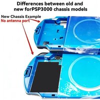 For PSP3000 Transparent Full Housing Case Cover DIY Repair Parts Front Faceplate Case Shell Cover ABS+PC Shell Replacement Kit