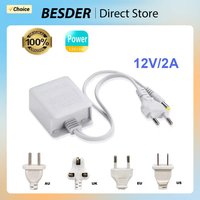 AC 100-240V Input DC 12V 2A Output Power Supply EU/AU/UK/US Plug Power Adapter Charger For CCTV Security Ip/AHD/Analog Camera