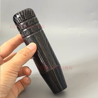 9cm 13cm Carbon Fiber Car Gear Shift Knob Stick Manual Transmission Universal Car Aluminum Extended Gear Shifter Gear Head Knob