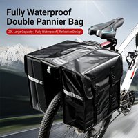 Large Capacity Waterproof Double Side Bike Pannier Bag, Rear Storage Luggage Bag for Mountain Road Bike, Outdoor Cycling Gear