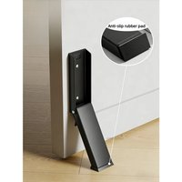 Safety Door Stopper Metal Gate Blocker Windproof Anti-collision Door Gap Blocker Sturdy Self Adhesive Door Anti-Slip Holder