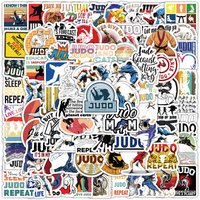 10/30//50/100PCS Judo Stickers Martial Arts Sports Graffiti DIY Phone Case Helmet Water Cup Skateboard Guitar Waterproof Decal