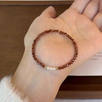 Minar Unusual 3mm Natural Stone Simulated Pearl Beads Beaded Strand Bracelets for Women 14K Real Gold Plated Copper Accessories