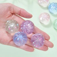 4PCS Set Mini Bun Squeeze Translucent Soft Stress Fidget Toy Pastel Stress Relief Ball for Desk Decor Party Favors Adults Gift