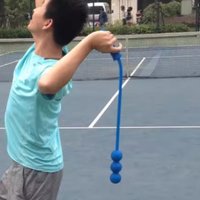 Professional Tennis Practice Whip Beginners Training Tennis Practice Whips Outdoors Serve Trainer Portable Sports Accessories