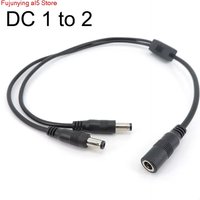 DC 1 Female To 2/3/4 12V 5A Way Male Monitoring Power Line Supply Connector Splitter Cable Plug 5.5*2.5mm Cord