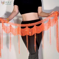 Belly Dance Tassel Belt Women's Belly Dancing Practice Fringe Hip Scarf Adult Oriental Dance Performance Accessories Waist Chain