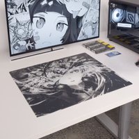 WALLHACK AWAKENING SORA Gaming Mouse Pad Tempered Glass Pad Precise Control Esports FPS PC Desktop Accessories Table Pad Replica