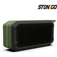 STONEGO 1PC Portable Outdoor Bluetooth Speaker - High Power Subwoofer, Wireless Waterproof, USB Music Player Support AUX TF