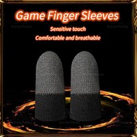 Mobile Gaming Finger Sleeve Comfortable Breathable Precise Touch Points Sweat Absorption Skin-friendly Fingertip Glove Wholesale