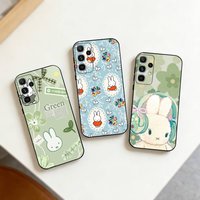 C-Cute Rabbit M-Miffy Phone Case For Samsung S25,S24,S21,S22,S23,S30,Ultra,S20,Plus,Fe,Note,10,9,5G Black Cover