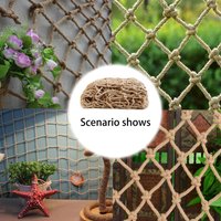 Hemp Rope Climbing Net Garden Balcony Nature Jute Rope Child Safety Net Wall Decoration DIY Craft