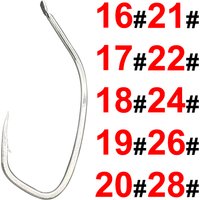 50Pcs barb Sea bass bevel flat Crooked handle Long handle Luya Live shrimp on bait Bass hook