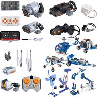 2.4G Remote Control Receiver Component Programmable Sprayer Motor Telescopic Push Rod Music Box Power Parts Building Block LED