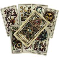 Tattoo Tarot Cards Divination Deck English Versions Edition Oracle Board Playing INK Table Game For Party