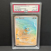 PTCG DIY 2023 POKEMON MEW EN SQUIRTLE GEM MT ILLUSTRATION RARE GAME GREY HAT VAN GOGH Game Proxy Card Gift Toy Dropshipping