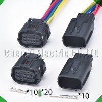 10 Pin Automotive Connectors radar temperature control Sensor wiring harness plug 6189-1134 6188-0696 90980-12380 For Toyota