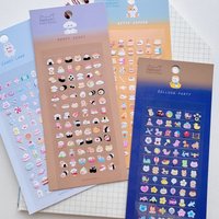 1 pc/4 pcs Nekoni Mini Balloon Candy Animals Stickers Scrapbooking Decor Stationery DIY Journaling Sticker School Office Gift