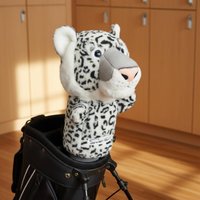 Leopard Headcover Shielding Golf Club Head Cover Soft Pile Golf Headcover Soft Sports Accessory Scratch Protection for Golfers