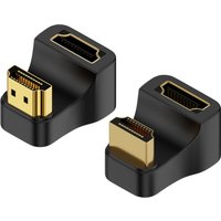 UHD 8K@60HZ HDTV 2.1 Adapter 360 Degree Angled U-shaped Male to Female HDMI-Compatible Adapter Converter for HDTV PS4 PS5 Laptop