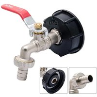 Durable IBC Tank Faucet Adapter S60*6 Coarse Thread to 1/2" 3/4" Connector Replacement Valve Garden Home Valve Fitting Fauce